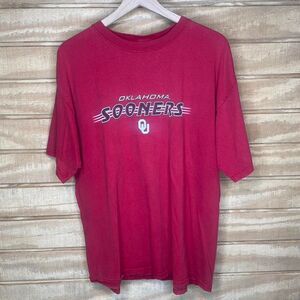 Y2K Adidas Oklahoma Sooners College Football T Shirt College Football Large